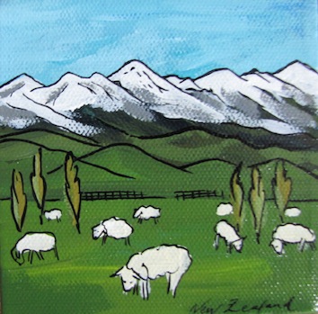 Pia Davie | Sheeplands | 1/3 Box set McATamney Gallery | Geraldine NZ